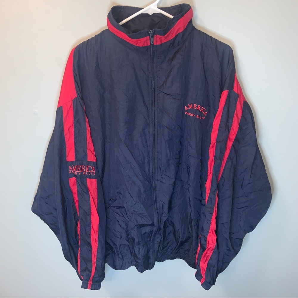 Vintage perry Ellis America windbreaker men’s xl